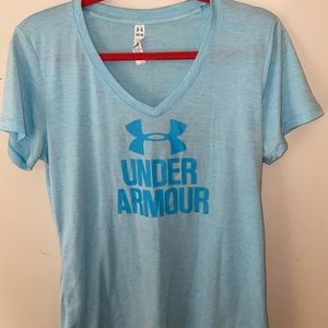 Under Armour Light Blue Loose HeatGear Shirt